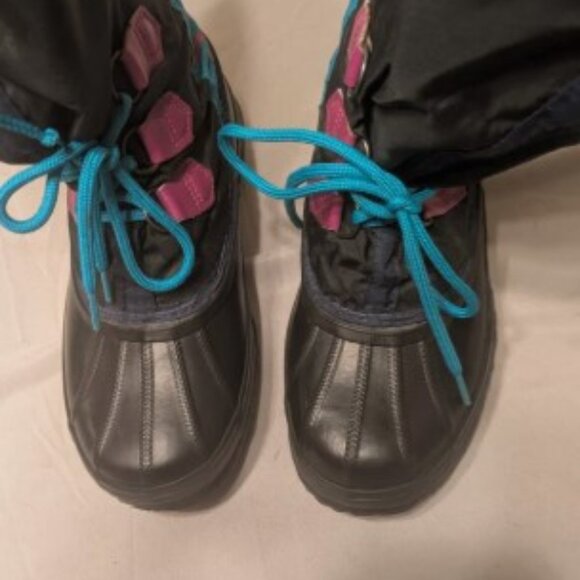 Sorel Handmade Snow Boots Womens 6 Multicolor 12 Inches Tall Front Laces - EUC - Picture 2 of 15